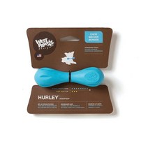 WEST PAW Zogoflex Hurley 강아지 뼈 츄잉 장난감 - 공격적으로 씹는 사람 잡기 가져오기를 위한 물에 뜨는 반려동물 장난감 - 강아지용 밝은 색상의 뼈 - 재, X-Small_Aqua
