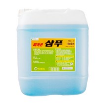 늘푸른 자동세차기용 비이온 샴푸 말통 20L 카샴프 버블세차 주유소 세제 업소용, [늘푸른] 비이온 샴푸 18.75L