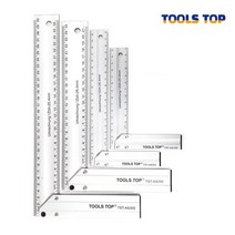툴스탑 알루미늄 직각자 150mm 목공용, TST-AS300(300mm)