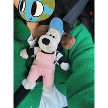 해외 직배송 단품 세트 선택형 귀여운 강아지 월레스와 그로밋 안전벨트 커버 인형 클립 쿠션 보호대 소품 검수 출고, AG.타입 단품+카메라 소품 포함