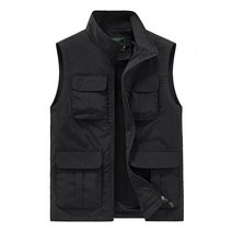야외 촬영 조끼 낚시 조끼 등산 조끼 An outdoor vestNo.3, 5XL, 검정색