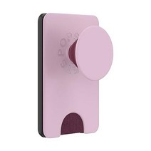 PopSockets 그립감이 확장된 팝소켓 전화 지갑과 MagSafe용 어댑터 링 카드 홀더 무선 충전 호환 MagSafe와 호환되는 지갑 화이트 클리어, Blush Pink