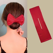 기타헤어소품 파마약 헤어클립1PC Deft Hair Bun 머리띠 헤어 클립 패션 편리한 발톱 스타일링 도구 여성용, 06 Red