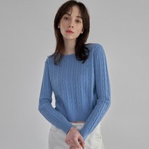 나인 (T-6584)N시그니처 T025-데일리 케이블 패턴 니트