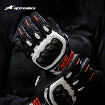 Alpinestars 오토바이 라이딩 장갑 SP X, 03. L, 02. 흑백 네온 레드 1231