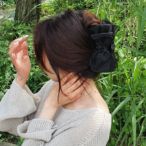 마치상점 [당일무배] 대왕 쉬폰 왕리본집게핀 서효림 집게핀 9컬러