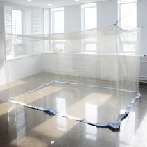 대형모기장 패밀리 사각 모기장 국방색