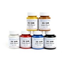 가죽공예 - 기리메 (무광-국산) 6칼라 세트 80ml 안전확인대상생활화학제품 환경부 승인, 기리메5번세트