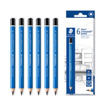 스테들러 마스 루모그라프 점보 100J 연필 6개입, 100J (8B) × 6개입