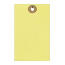 종이택 꼬리표 라벨 tag 의류 프라이스택 태그 포장, 1공 노랑