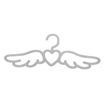 새로운 핑크 가정용 옷 랙 러브 엔젤 윙 옷걸이/가정용 플라스틱 이음매 없는 옷걸이/스키드 옷걸이, gray