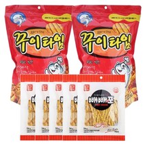 꾸이타임150g x 2p + 매운맛 빼빼어포 24g x 5p 세트, 1세트