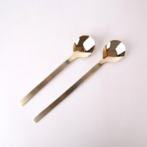 티타늄 사각 빙수스푼 롱스푼 화채스푼 디저트스푼 2size, 사각 빙수스푼 17.2cm