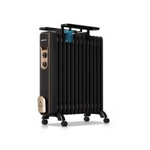 전기라디에이터 전기난로 사무실 화장실 욕실방열기, 블랙 15개 2200W 18-24제곱미터