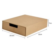 낮은 서재 종이가구 인테리어 만화 가벼운 틈새 책장 책상 미니 거실 diy 선반 교구장, 홑겹 서랍-종이색상
