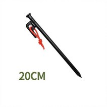 es)텐트 용품 말뚝 스토퍼 20/25/30/40cm 금속 텐트 Pegs 손톱 로프 스테이크 캠핑 하이킹 장비 야외 여행 모래 지상 액세서리, 20cm