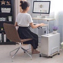 재택근무용 높이 조절되는 스탠딩 테이블 인테리어 장시간용 가구추천 허리안아픈 홈데코 홈스타일링 원룸, 일반형 핑크