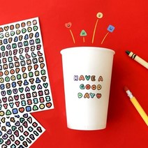 기본 캘리 알파벳 스티커팩 (10장)