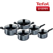 [세트]테팔 홈쿡 인덕션 겸용 냄비 세트, 14-홈쿡 3종(편수18+양수24+전골24)