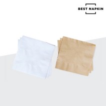 베스트냅킨 칵테일 냅킨 테이블 냅킨 무지 무형광, 옵션1.3000매, 흰색지
