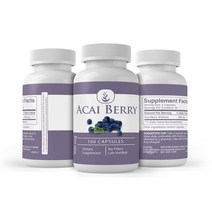 PURE ORIGINAL INGREDIENTS 아사이베리 추출물 900mg 캡슐 100정, 1개