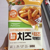 풀무원 생 바로조리 치즈 앤 치즈 떡볶이 398g, 아이스팩 포장