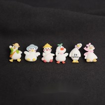 흰오리 브로치귀여운 캐릭터 옷핀 패션 브로치 가방 뱃지 배찌