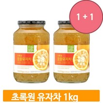 달콤한 허니 유자차 1kg 2p 꿀유자 과일청 농축액 액상자 건강차 전통차