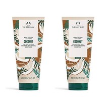 The Body Shop 더바디샵 코코넛 너리싱 바디 밀크 바디로션 6.7oz(200ml) 2팩
