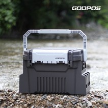 갓포스 낚시 태클 박스 GT-01D 에기수납함 포함 낚시 거치대 홀더 호환, 블랙