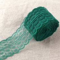 의류 재봉 천10 미터/롤 4.5cm 아름다운 레이스 트림 DIY 의류 봉제 및 패브릭 웨딩 크리스마스 장식 꽃 자, 13 Dark Green