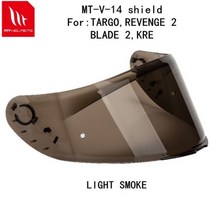 MT helmet TARGO REVENGE 2 BLADE SV spare shield Original 용 교체 헬멧 바이저, CHINA, 02 SMOKE SHIELD
