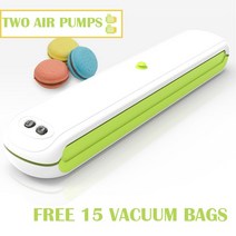 가정용산업용진공포장기 밀봉실링기추천 창의적 가전 진공 실러 전기 기계 식품 주방 액세서리 보관 및, 08 GREEN 2AIR PUMPS_03 영국 플러그