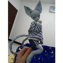 체스판 HeHeBJD 1/6 드림 고양이 판타지 수지 bjd 무료 눈 생일 선물, 03 Normal_01 Face make up