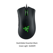 스타크래프트마우스 서든어택 버티컬 손목보호 Original Razer DeathAdder 에센셜 유선 게임용 마우스 마우스 6400DPI 광 센서 노트북 PC 게이머를 206, 클래식 블랙