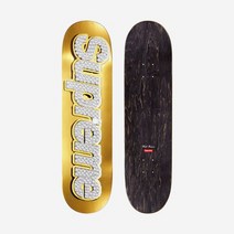[정품] 슈프림 블링 박스로고 스케이트보드 덱 골드 - 22SS Supreme Bling Box Logo Skateboard Deck Gold
