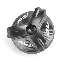 바이크 오토바이 CNC 엔진 오일 필러 캡 플매트 카펫 러그 커버 야마하 YZF R1 R3 R6 1998-2020 -2021 200, 09 R6 Titanium