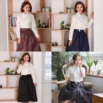 생활한복치마 개량한복 설 추석 명절 꽃길만 걷자