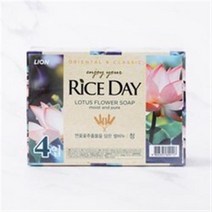 [메가마트]라이스데이 연꽃과 어성초를 담은 쌀비누 청 100g*4개, 100g, 20개
