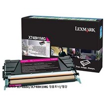렉스마크 X748de/X748H1MG 정품토너/빨강, 1