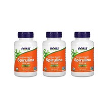 [ 3통기획] 나우 푸드 서티파이드 오가닉 스피루리나 1 000mg 120정