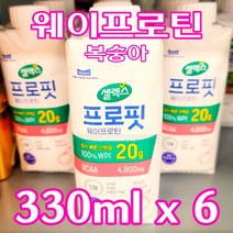 Free Delivery 셀렉스 프로핏 웨이프로틴 복숭아 330ml x 6팩 Selex Profit Whey Protein Peach 330ml x 6pc