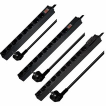 현대일렉트릭 8구 10구 과부하 누전차단 PVC 블랙 멀티탭, 8구 과부하차단 2.5m