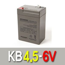 [소하루] 한국아트라스BX KB4.5-6 6V4.5AH무누액 밀폐형축전지_SM4853A5, SM☞ 1, SM☞ 본상품선택
