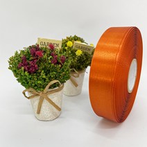 포장 리본 끈 제이제이리본 고밀도주자 40mm 50mm 76컬러 (길이 45M) 공단리본, 벽돌