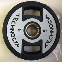 Technogym 5kg 원판 플레이트 중량 경량 헬스장 가정용 홈짐 홈트 운동 기구 여성