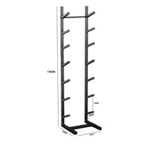 스노우보드 거치대 수납 선반 가정용 서프 잡화 스노보드 정리 기구, 블랙홀더(25x25x119CM)7단