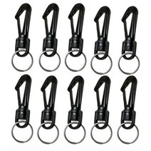 스쿠버 다이빙 나침반 나침판 방수 수중 탐색 잠수 시계 5/10pcs 플라스틱 회전 스냅 후크 클립 캠핑 배낭 다이브 라이트 휘파람 소음 발생기 키 링, 10개