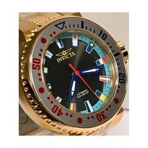 Invicta Intercontinental Goldtone 52mm Grand ProDiver Auto Bracelet Mens Watch