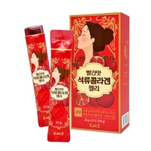 빨간맛 석류 콜라겐 젤리 스틱 엘라그산 석류농축액 100프로 터키 석류즙 NFC 착즙 식물성엘라그산 에스트로겐 갱년기여성 고농축 고함량 추천 효능 여성 갱년기 유기가공 건강식품 피부 탄력 미용 이너뷰티 홈쇼핑, 1개, 15포